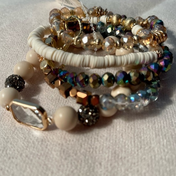 Multicolor 5-Strand Bracelet Set - Picture 3 of 4